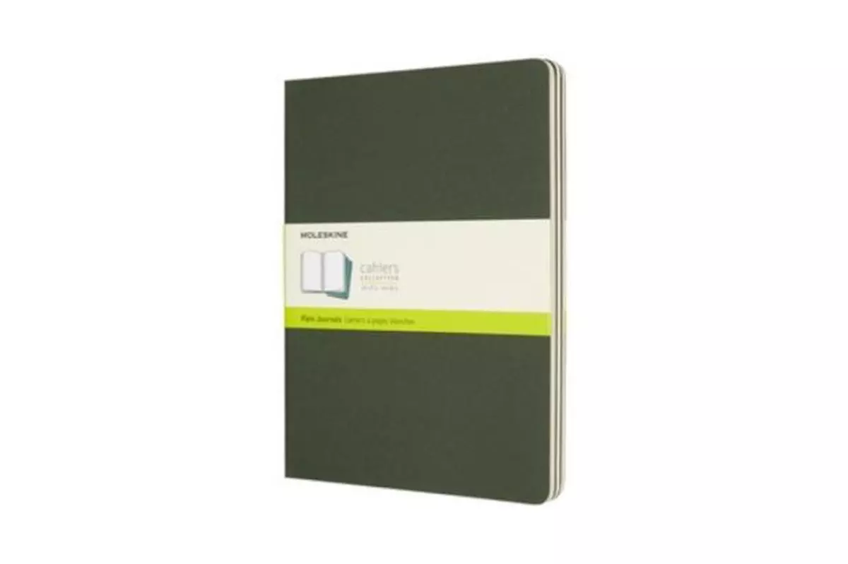 Een Moleskine Cahier, set 3 stuks XL Plain Myrthle green koop je bij Moleskine.nl