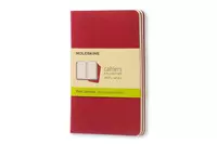 Een Moleskine Cahier Plain Notebook Pocket Cranberry Red koop je bij Moleskine.nl