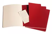 Een Moleskine Cahier Plain Notebook XL Cranberry Red koop je bij Moleskine.nl