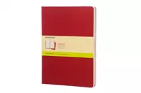 Een Moleskine Cahier Plain Notebook XL Cranberry Red koop je bij Moleskine.nl