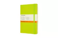 Een Moleskine Ruled Hard Cover Notebook Large Lemon Green koop je bij Moleskine.nl