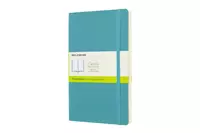 Een Moleskine Plain Soft Cover Notebook Large Reef Blue koop je bij Moleskine.nl