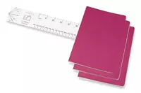 Een Moleskine Cahiers Journals Ruled Large Kinetic Pink (set of 3) koop je bij Moleskine.nl