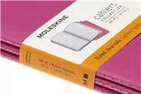 Een Moleskine Cahiers Journals Ruled Large Kinetic Pink (set of 3) koop je bij Moleskine.nl