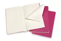 Een Moleskine Cahiers Journals Plain Large Kinetic Pink (set of 3) koop je bij Moleskine.nl