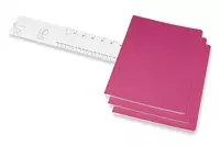 Een Moleskine Cahier Journals Plain XL Kinetic Pink (set of 3) koop je bij Moleskine.nl