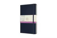 Een Moleskine Double Layout Ruled/Plain Hardcover Notebook Large Sapphire Blue koop je bij Moleskine.nl