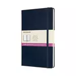 Een Moleskine Double Layout Ruled/Plain Softcover Notebook Large Sapphire Blue koop je bij Moleskine.nl