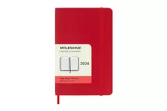 Een Moleskine 2024 12M Daily Softcover Pocket Scarlet Red koop je bij Moleskine.nl