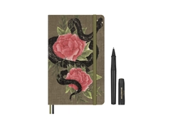 Een Moleskine Snake Roses Ruled Hardcover Large Notebook + Kaweco Ballpoint Pen Gift Set koop je bij Moleskine.nl