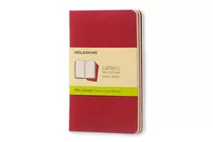 Een Moleskine Cahier Plain Notebook Pocket Cranberry Red koop je bij Moleskine.nl