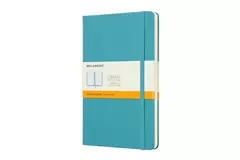 Een Moleskine Ruled Hard Cover Notebook Large Reef Blue koop je bij Moleskine.nl