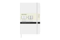 Een Moleskine Ruled/Plain Hardcover Notebook Large Black/White (set of 2) koop je bij Moleskine.nl