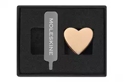 Een Moleskine Pin Heart Gold koop je bij Moleskine.nl