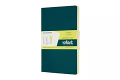 Een Moleskine Volant Plain Notebook Pocket Petrol Yellow &amp; green koop je bij Moleskine.nl