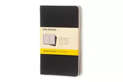 Een Moleskine Cahiers Journals Squared Pocket Black (set of 3) koop je bij Moleskine.nl