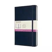 Een Moleskine Double Layout Ruled/Plain Softcover Notebook Large Sapphire Blue koop je bij Moleskine.nl