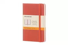 Een Moleskine Classic Ruled Hardcover Notebook Pocket Coral Orange koop je bij Moleskine.nl