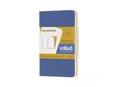 Een Moleskine Volant Journals Set of 2 Plain XS Forget-Me-Not Blue / Amber Yellow koop je bij Moleskine.nl