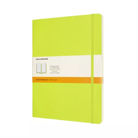 Een Moleskine Ruled Soft Cover Notebook XL Lemon Green koop je bij Moleskine.nl