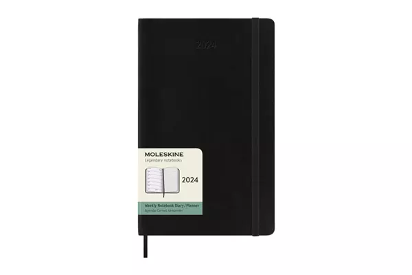 Een Moleskine 2024 12M Weekly Note Softcover Large Black koop je bij Moleskine.nl