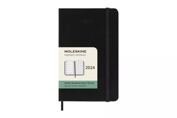 Een Moleskine 2024 12M Weekly Notebook Hardcover Pocket Black koop je bij Moleskine.nl