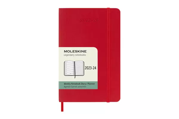 Een Moleskine 18M 2023/2024 Weekly Softcover Pocket Scarlet Red koop je bij Moleskine.nl
