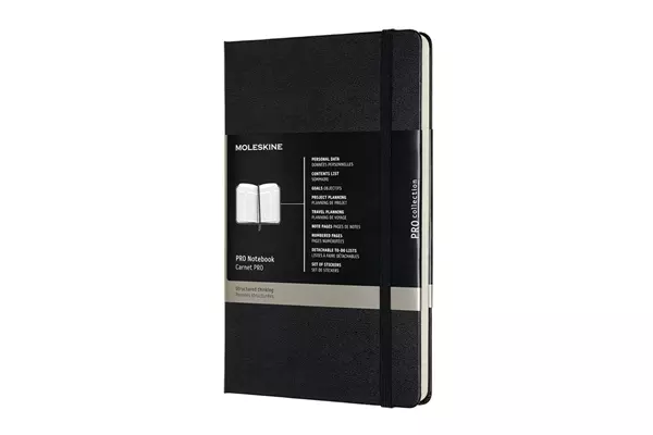 Een Moleskine Pro Collection Hardcover Notebook Large Black koop je bij Moleskine.nl