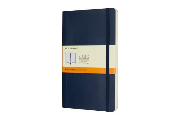 Een Moleskine Ruled Soft Cover Notebook Large Sapphire Blue koop je bij Moleskine.nl