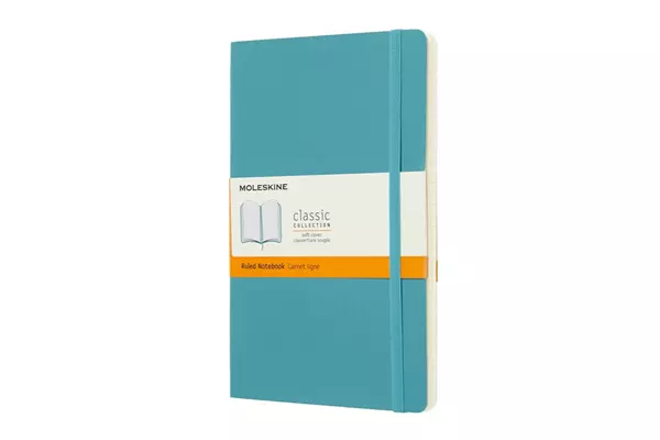 Een Moleskine Ruled Soft Cover Notebook Large Reef Blue koop je bij Moleskine.nl