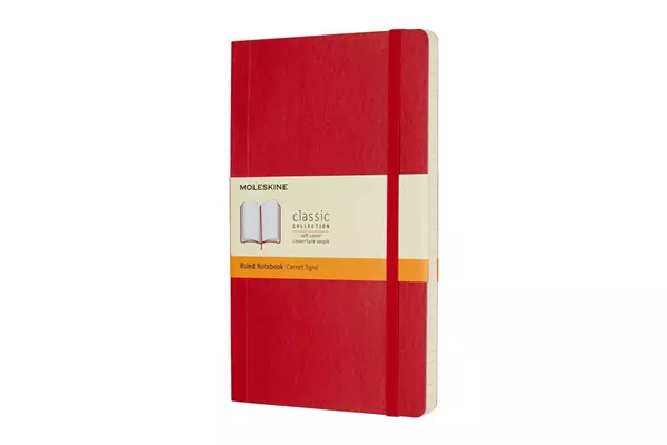 Een Moleskine Ruled Soft Cover Notebook Large Scarlet Red koop je bij Moleskine.nl