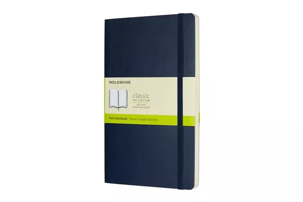 Een Moleskine Plain Soft Cover Notebook Large Sapphire Blue koop je bij Moleskine.nl