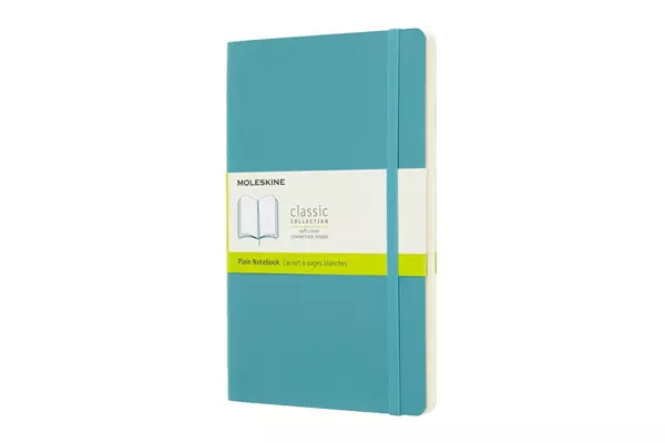 Een Moleskine Plain Soft Cover Notebook Large Reef Blue koop je bij Moleskine.nl