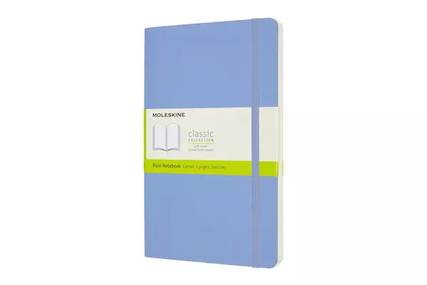 Een Moleskine Plain Soft Cover Notebook Large Hydrangea Blue koop je bij Moleskine.nl