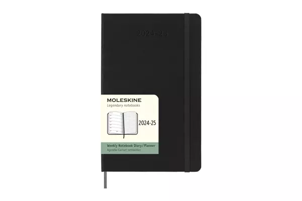Een Moleskine 2024/2025 18M Weekly Hardcover Large Black koop je bij Moleskine.nl