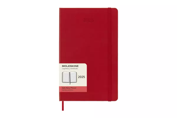 Een Moleskine 2025 12M Daily Hardcover Large Scarlet Red koop je bij Moleskine.nl