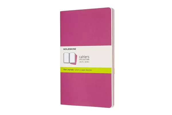 Een Moleskine Cahiers Journals Plain Large Kinetic Pink (set of 3) koop je bij Moleskine.nl