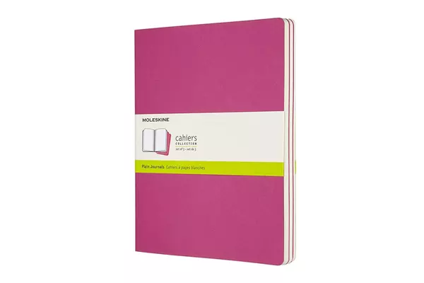 Een Moleskine Cahier Journals Plain XL Kinetic Pink (set of 3) koop je bij Moleskine.nl