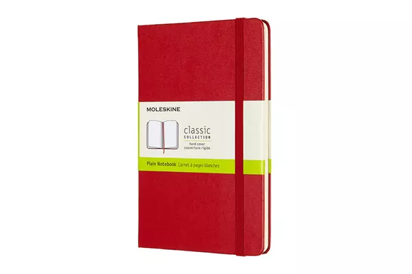 Een Moleskine Classic Plain Hardcover Notebook Medium Red koop je bij Moleskine.nl