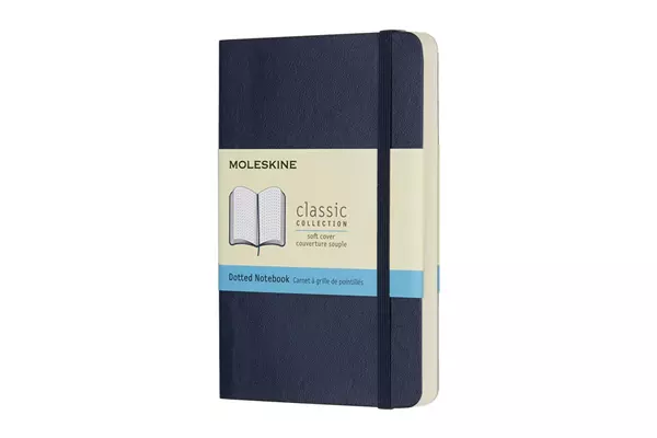 Een Moleskine Dotted Softcover Notebook Pocket Sapphire Blue koop je bij Moleskine.nl