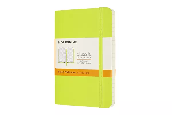 Een Moleskine Ruled Soft Cover Notebook Pocket Lemon Green koop je bij Moleskine.nl