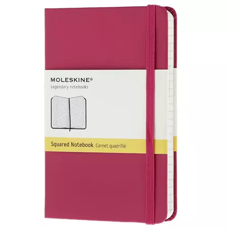 Een Moleskine Classic Squared Hardcover Notebook Pocket Pink koop je bij Moleskine.nl