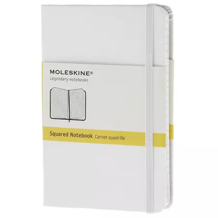 Een Moleskine Classic Squared Hard Cover Notebook Pocket White koop je bij Moleskine.nl