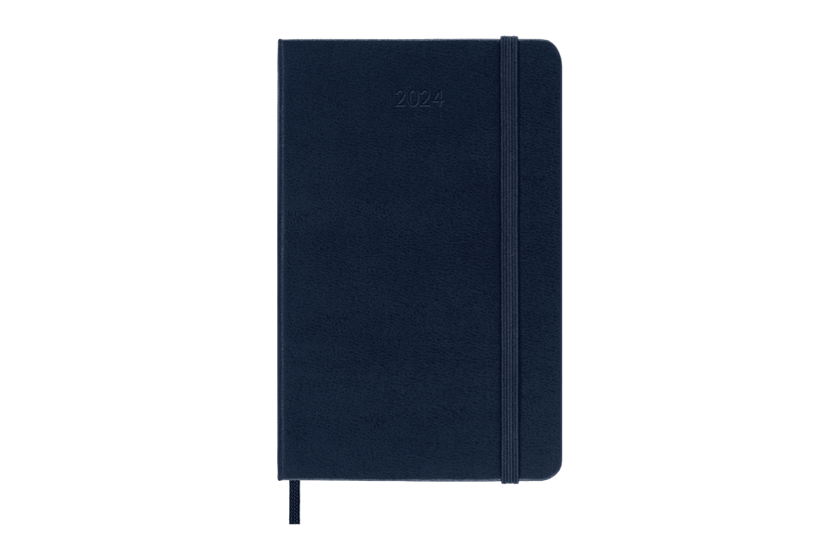 Moleskine 2024 12M Daily Hardcover Pocket Sapphire Blue   8056598856538 1 