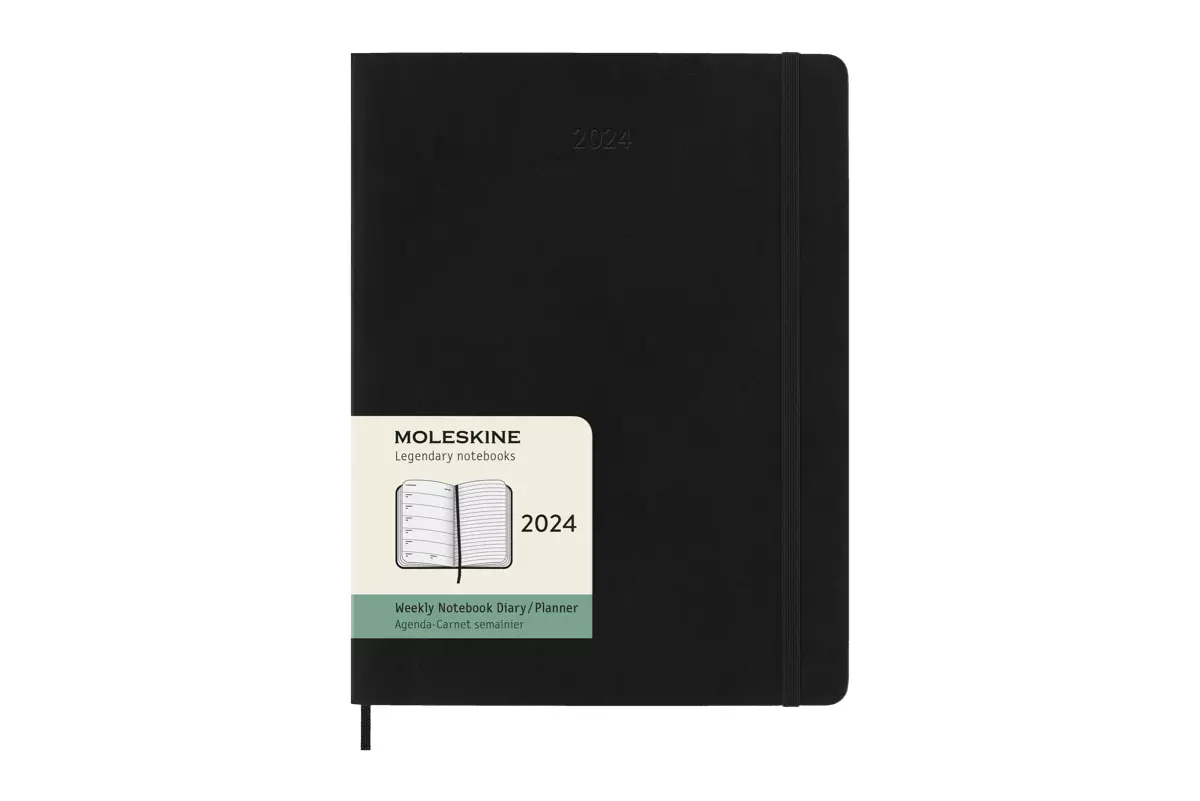 Een Moleskine 2024 12M Weekly Softcover XL Black koop je bij Moleskine.nl