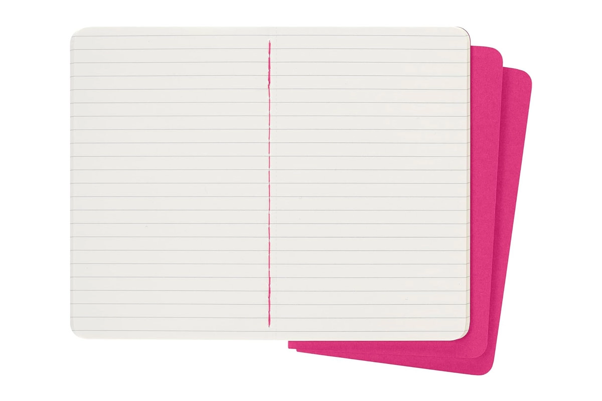 Een Moleskine Cahier Journals Ruled Pocket Kinetic Pink (set of 3) koop je bij Moleskine.nl