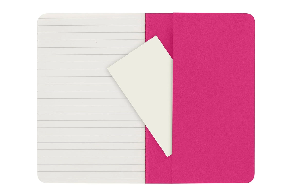 Een Moleskine Cahier Journals Ruled Pocket Kinetic Pink (set of 3) koop je bij Moleskine.nl