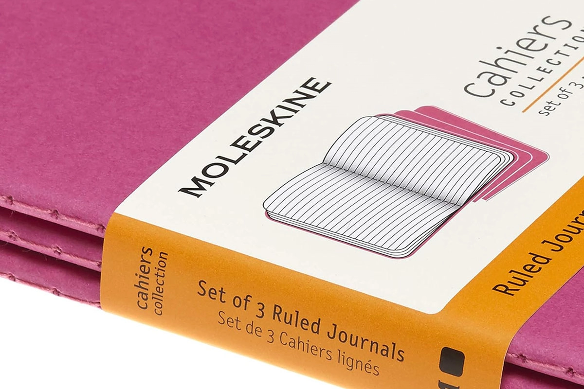 Een Moleskine Cahier Journals Ruled Pocket Kinetic Pink (set of 3) koop je bij Moleskine.nl