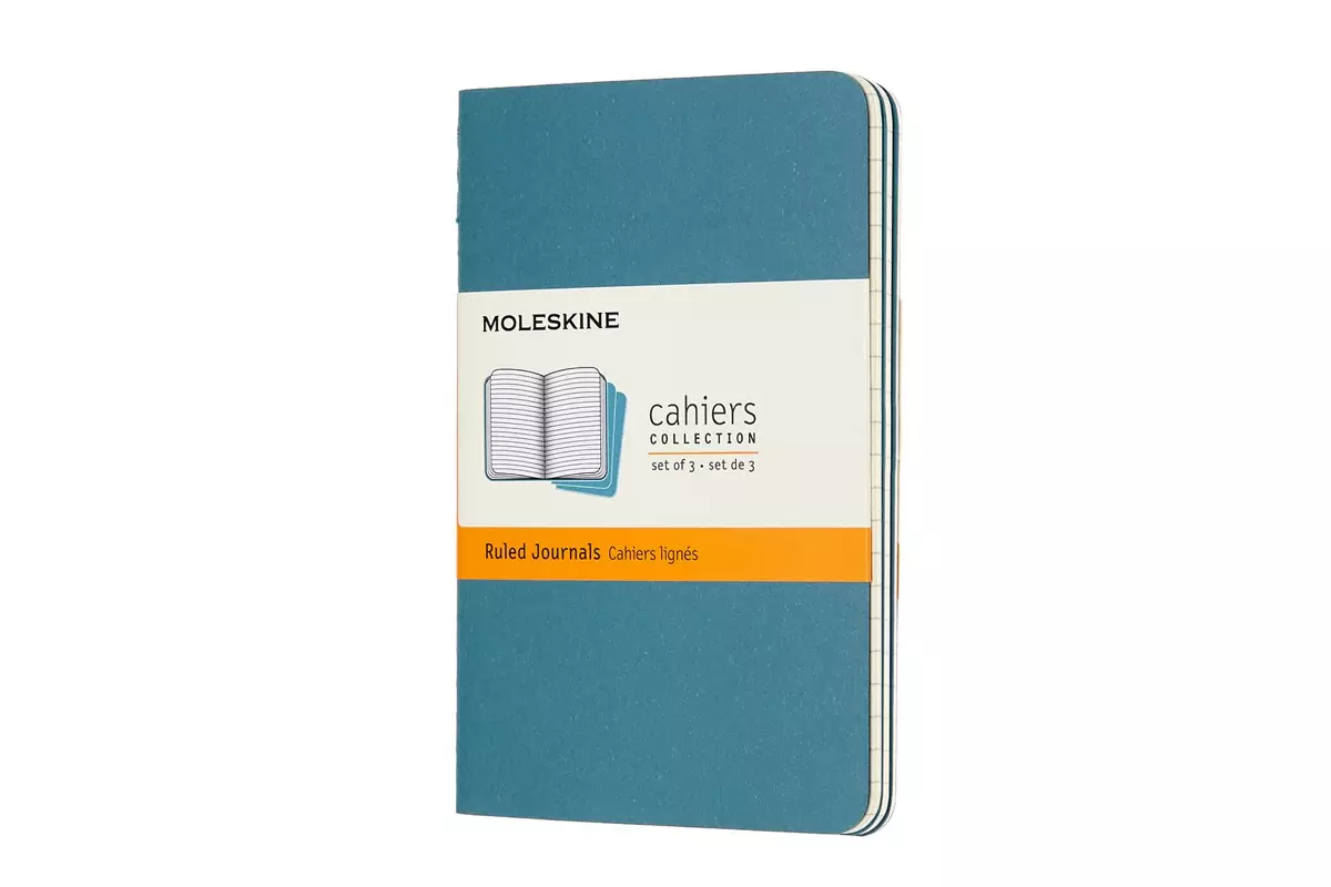 Een Moleskine Cahier Ruled Notebook Pocket Brisk Blue koop je bij Moleskine.nl