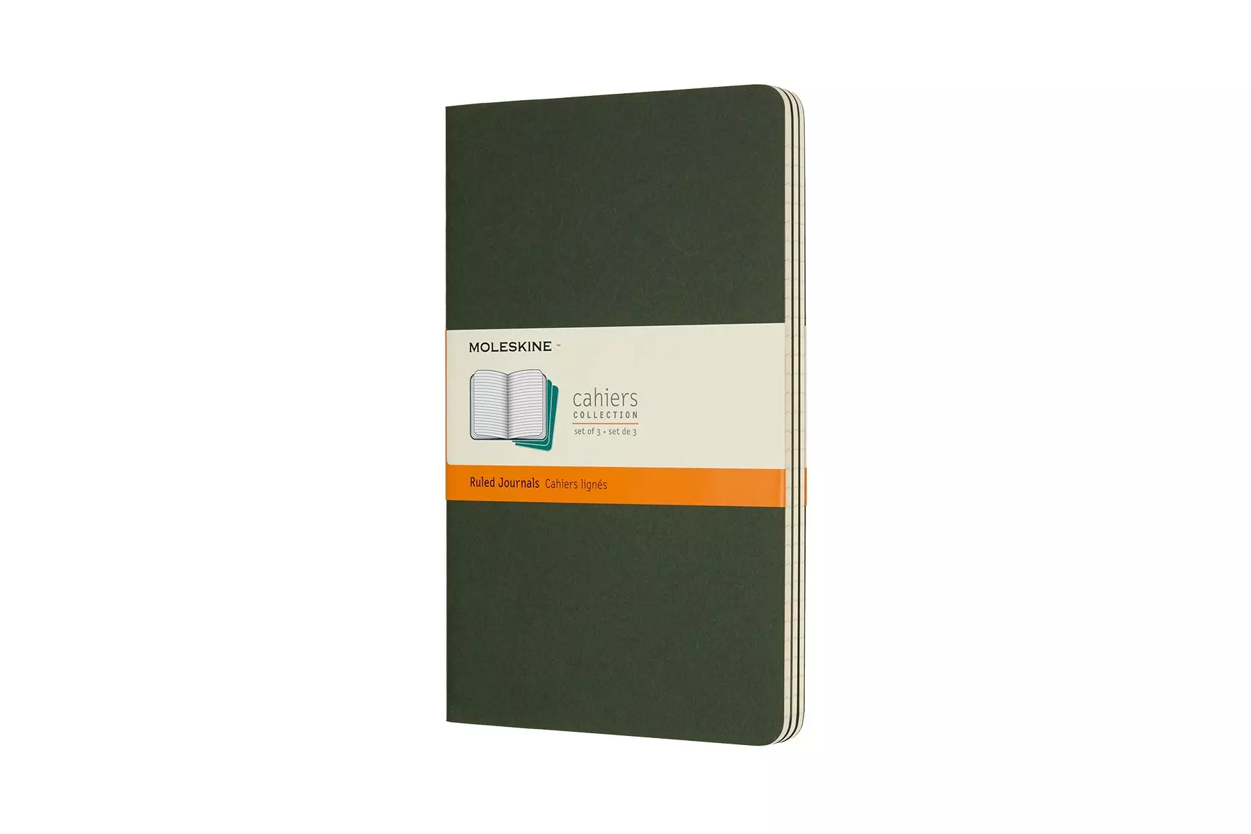 Een Moleskine Cahier Ruled Notebook Large Myrtle Green koop je bij Moleskine.nl